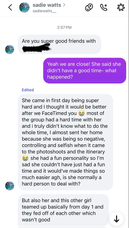 Photo from Anonymous's review of Sadie Wats (Sadie Rob)