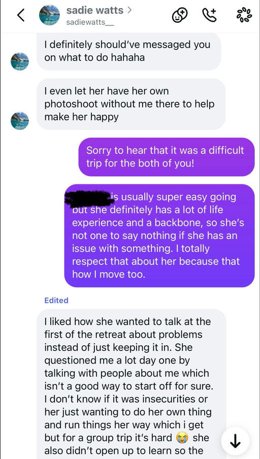 Photo from Anonymous's review of Sadie Wats (Sadie Rob)